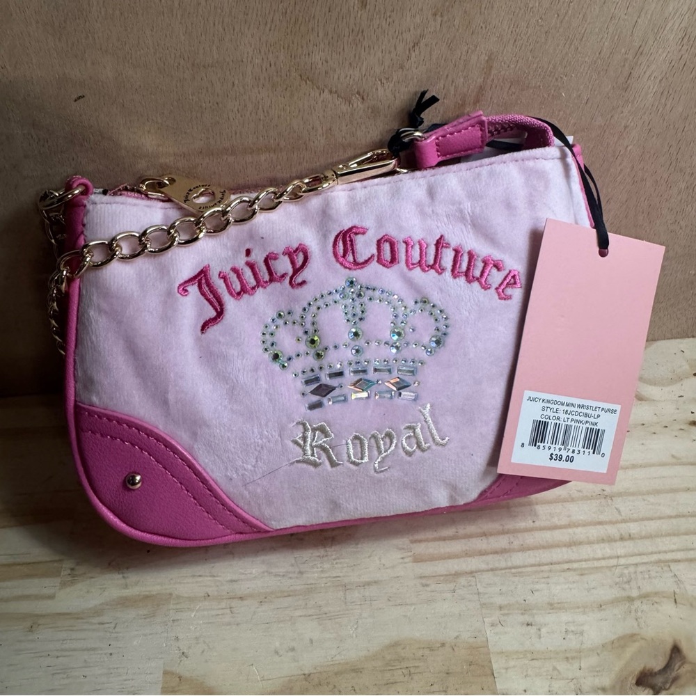 Juicy Couture Soft Pink Shoulder Bag Chain Strap NWT